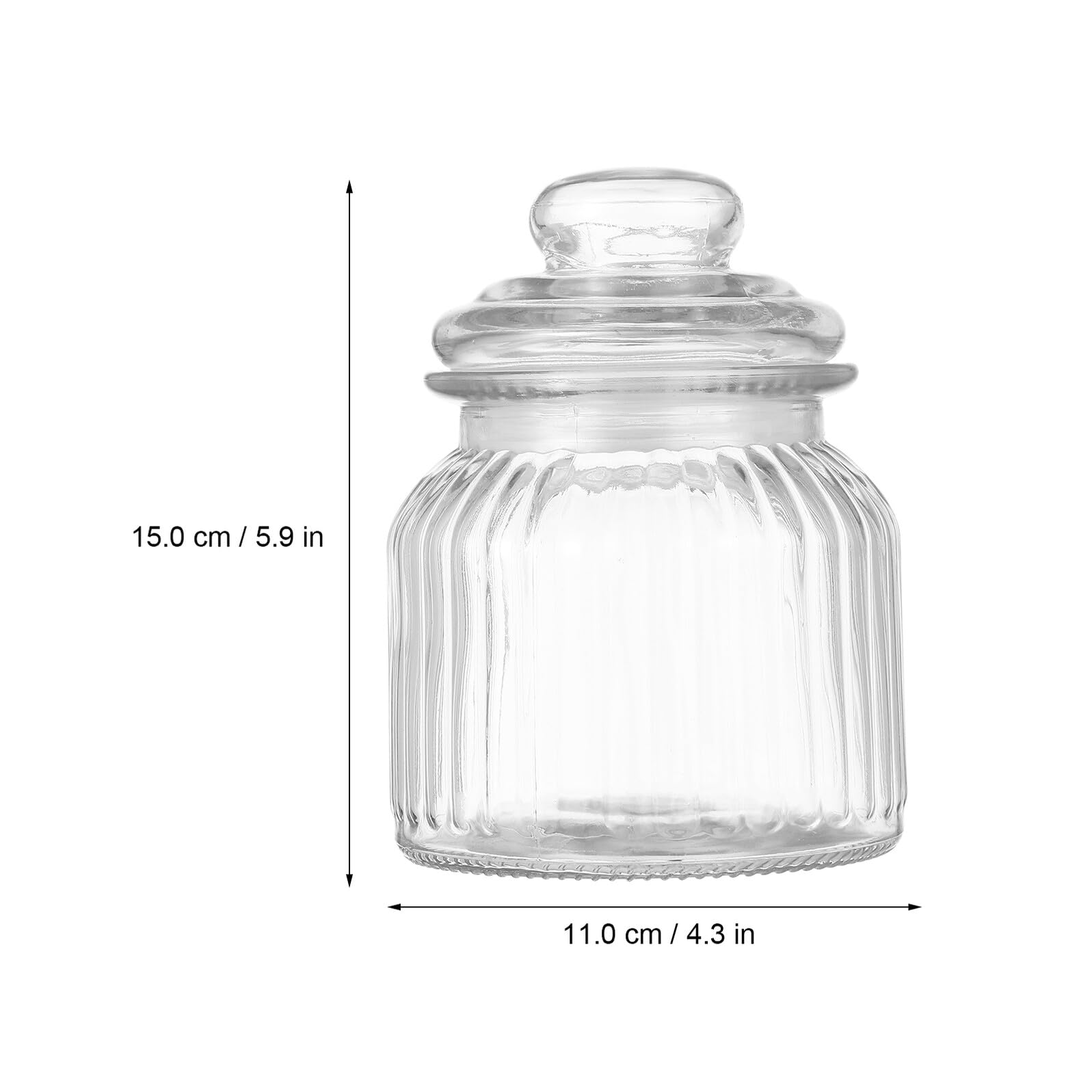 2 Stück Vorratsgläser aus Klarem Glas mit Luftdichtem Deckel 650 Ml für Süßigkeiten Kekse und Trockenfrüchte Stapelbar Spülmaschinenfest Transparente Aufbewahrung für Küche