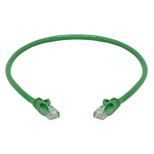 Vista 43 de Cmple - Cable Cat 6 de alta velocidad - Cable de red de 10 Gbps, LAN Ethernet Cat6, conectores RJ45 chapados en oro - 5 pies blanco