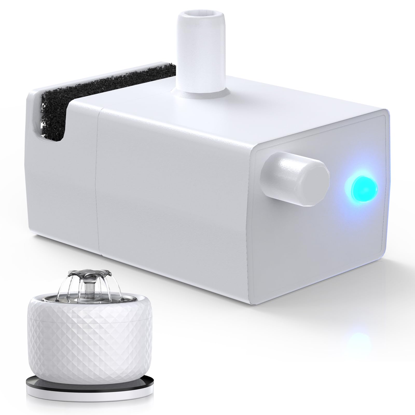 118oz/3.5L Smart Cat Water Fountain with App Control, Kitty spout cat Water Fountain, Ultra Quiet Pet Water Fountain for Cat Indoor, 2.4GHz Wi-Fi (Pump)