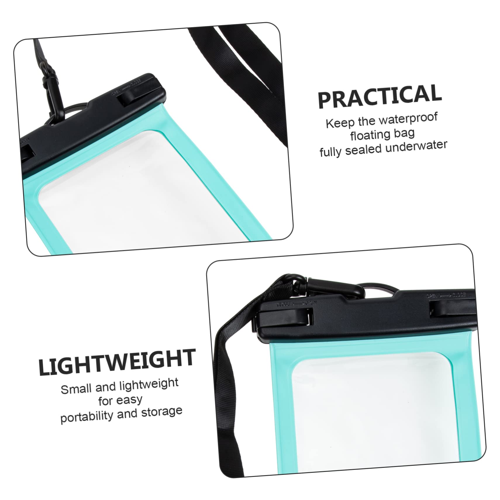 Hemoton 3pcs Mobile Waterproof Bag Cellphone Bag Outdoor Phone Protector Phone Protective Bag Waterproof Phone Bag Cellphone Pouch Phone Waterproof Bag Water Proof PVC Mobile Phone Holder