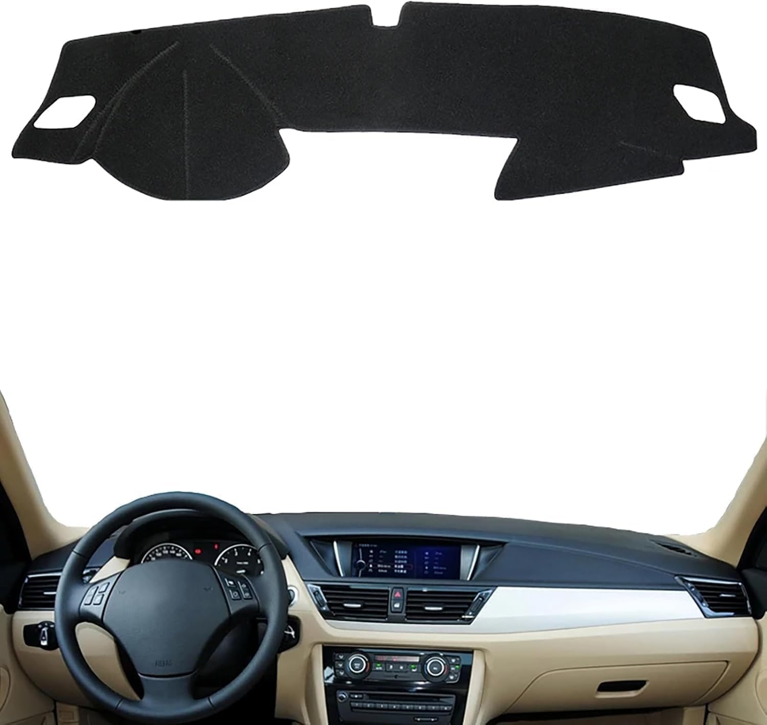 DdaiXQ Car Dashboard Mat For BMW X1 I E84 2010 2011 2012 2013 2014 2015, Anti Slip Anti Glare Dustproof Dashboard Cover Pad Protector Dash Cover Sunshade Dashmat
