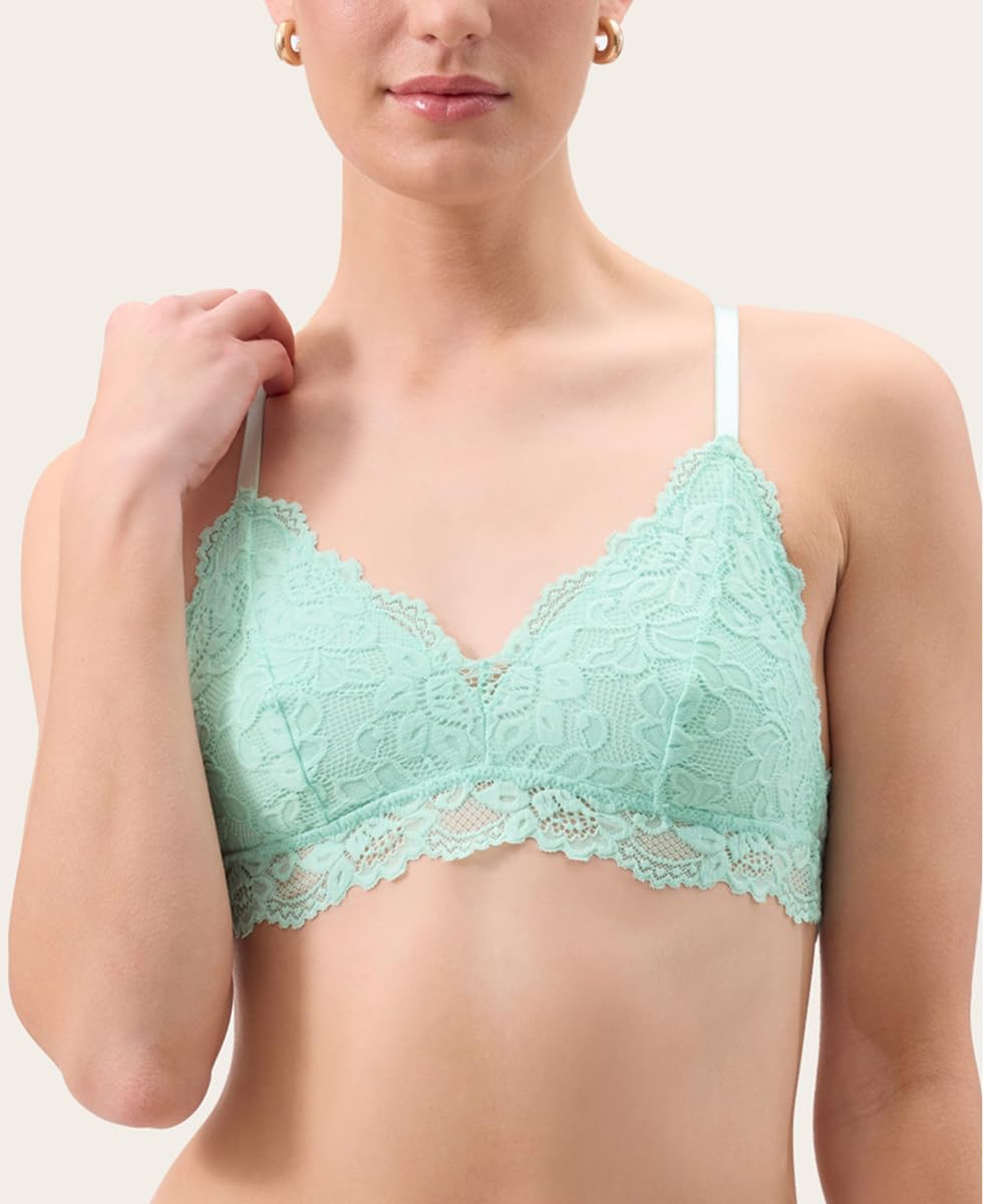 Katie Triangle Bralette for Women, Unpadded and Unlined Wireless Bra, Perfect Adjustable Everyday Lace Lingerie - Image 6