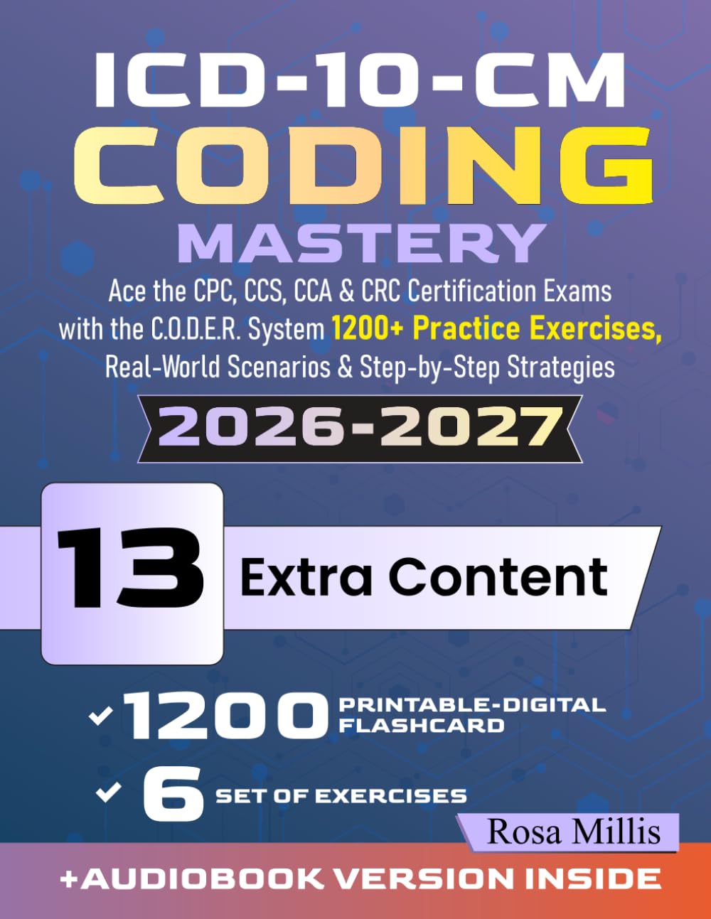ICD-10-CM Coding Mastery: Ace the CPC, CCS, CCA & CRC Certification Exams with the C.O.D.E.R. System + 1200+ Practice Exercises, Real-World Scenarios & Step-by-Step Strategies