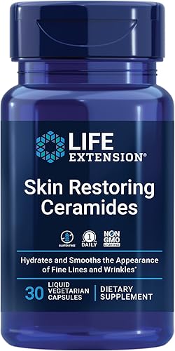 Miniatura 5 de Life Extension Regenerador celular NAD+, Resveratrol Elite, ceramidas para hidratación de la piel, líneas finas, 30 cápsulas