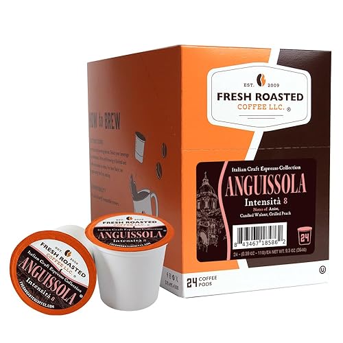Miniatura 189 de Fresh Roasted Coffee, Peaberry de Tanzania, tostado ligero, Kosher, compatible con K-Cup, 24 cápsulas