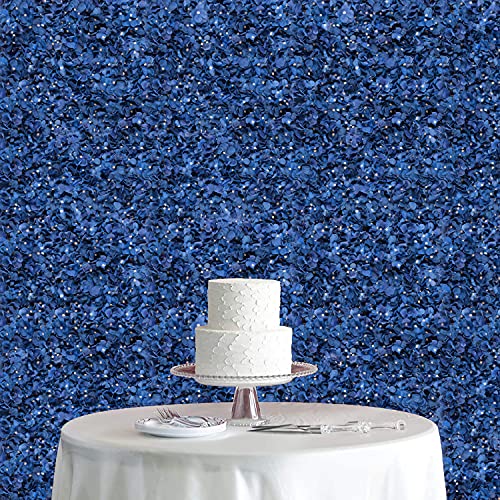 Flower Wall Panel Set, U'artliens Artificial Wall Flower Backdrop 24X16 Inch 3D Silk Hydrangea Rose Floral Panel For Photo Background Home Party Wedding Backdrop Decoration(2Pcs, Royal Blue) #TOP1
