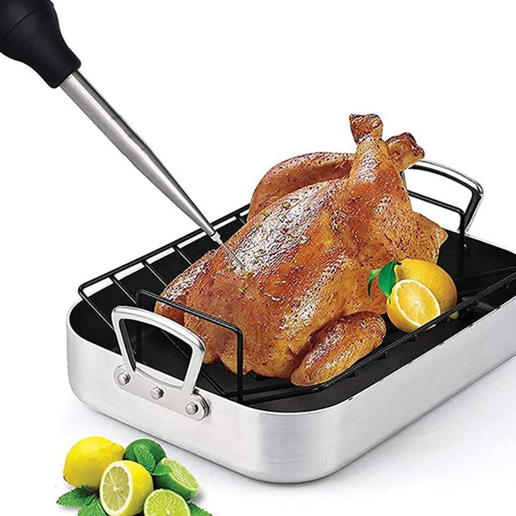 DOITOOL Stainless Steel Turkey Injector Set Bbq Meat Sauce Injector Turkey Baster for Pork Beef Chicken Easy to Penetrate