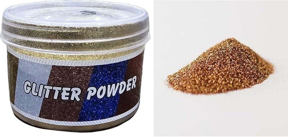 Glitter Sparkle Powder, Multiple Use Pack 100 GRAM (Brand-Fastobond) (Brown)-image-25