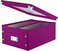 Vista 9 de Snap-N-Store Caja de almacenamiento de CD – Paquete de 1/2 – Soporte duradero para discos con tapa para almacenar discos