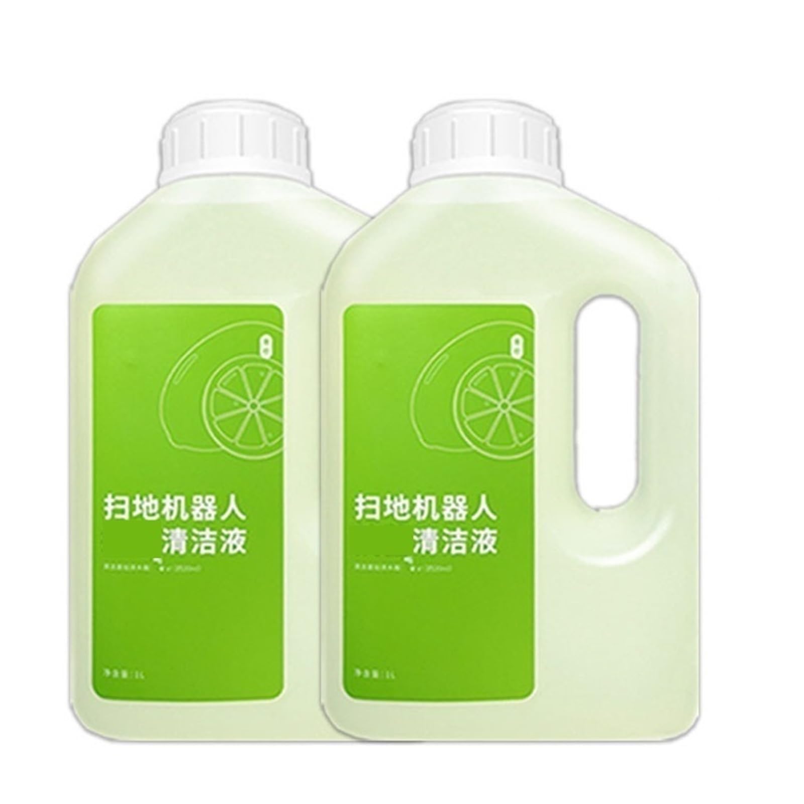 Solución limpiadora multisuperficie for suelos (2 botellas), compatible con ECOVACS DEEBOT X1/X2/T10/T20/T30. Agente de limpieza de repuesto.(B)