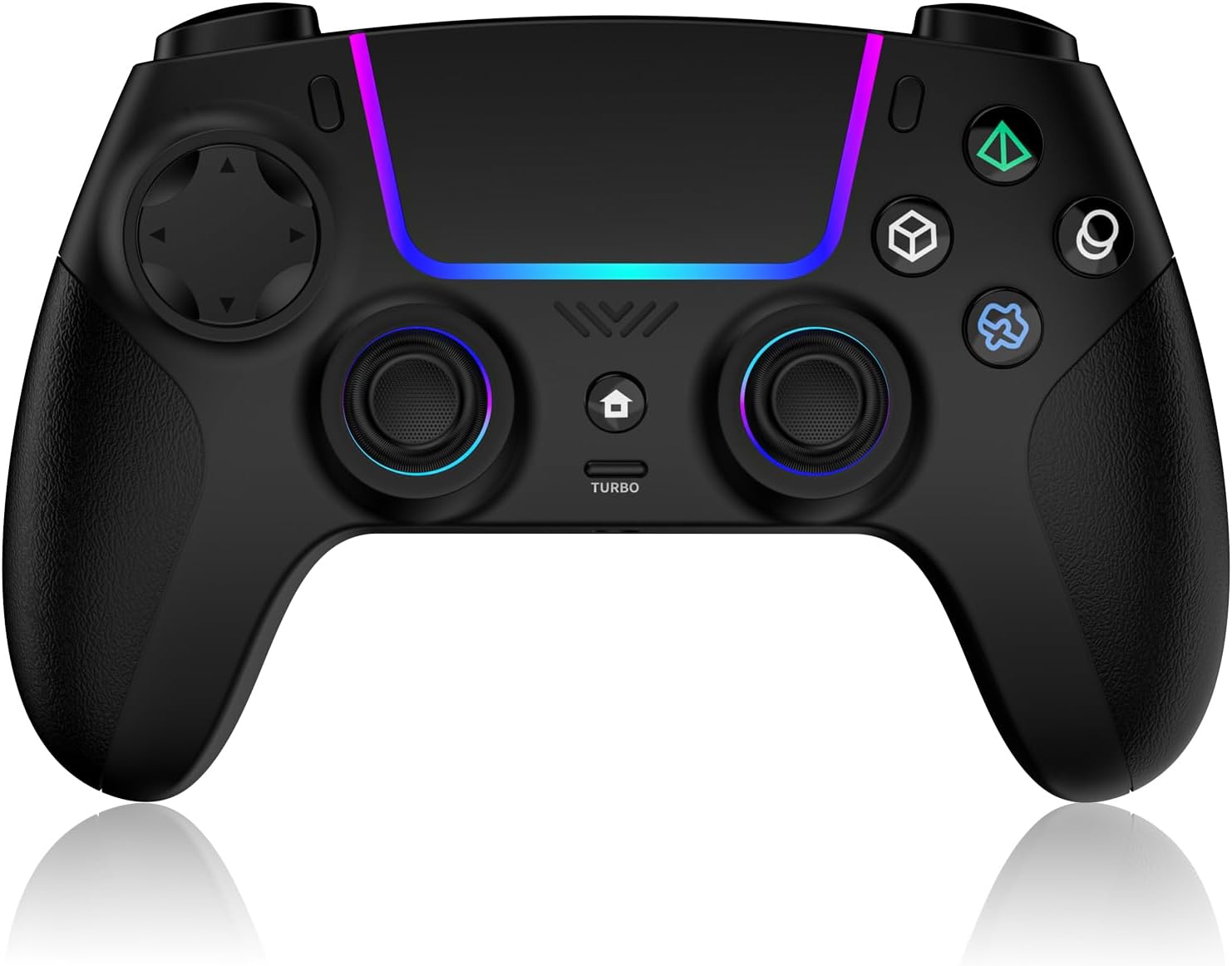 VidPPluing Wireless Controller Compatible with PS5/Android/IOS/MAC/Steam Deck, Gamepad with LED Lighting/Hall Effect Trigger/Turbo/Macro/Dual Vibration/3.5mm Headset Jack/1500 mAh Battery