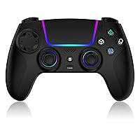 Vista 1 de VidPPluing Wireless Controller Compatible with PS5/Android/IOS/MAC/Steam Deck, Gamepad with LED Lighting/Hall Effect Trigger/Turbo/Macro/Dual