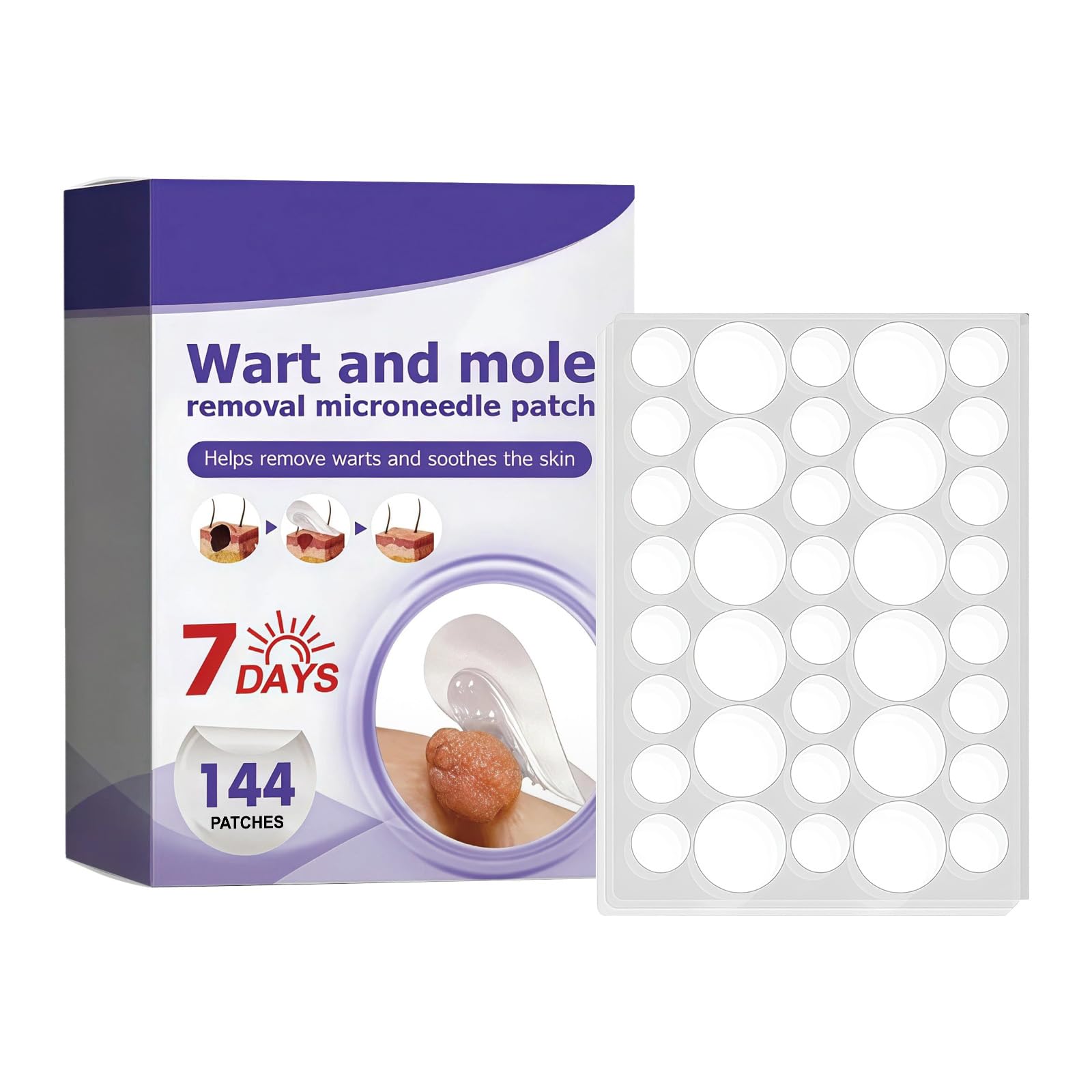 Aoseiens Microdart Plasters for Removing Warts and Liver Spots, Care Plasters for Smooth Skin