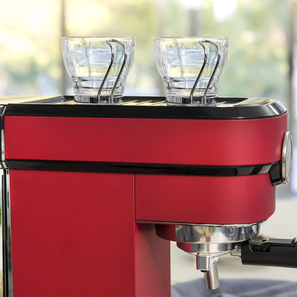 Cecotec Macchina da caffè Cafelizzia 790 Shiny Pro per espresso e cappuccino. Manometro, 1350 W, Sistema Thermoblock, 20 bar, Modalità per 1 e 2 caffè, vaporizzatore orientabile, serbatoio da 1,2L