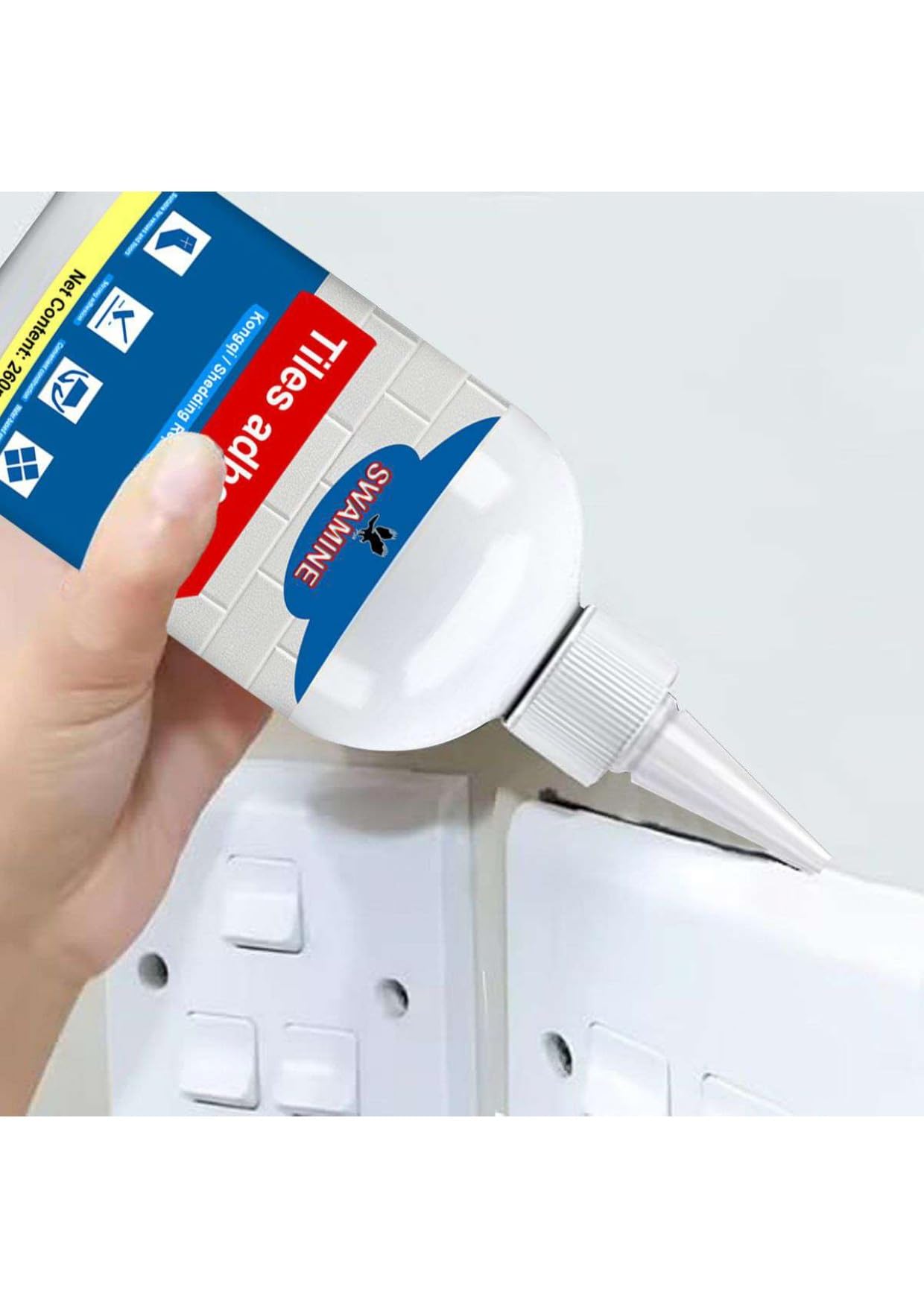 SWAMINE Tiles Gap Filler Waterproof, Gap Sealant, Grout, White Cement Paste Tube, Gap Filler for Walls and Joints, Waterproof Sealant, Tile Gap Filler Tube for Kitchen, Bathroom (2 PACK / 560 ML) (B0D9YW91GW) Amazon Price History, Amazon Price Tracker