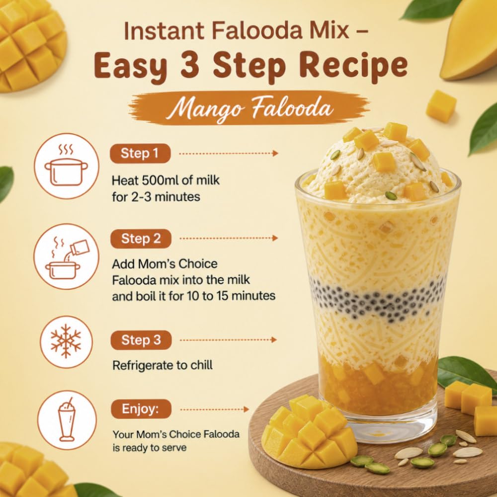 Mom'S Choice Butterscotch Falooda Mix 200G