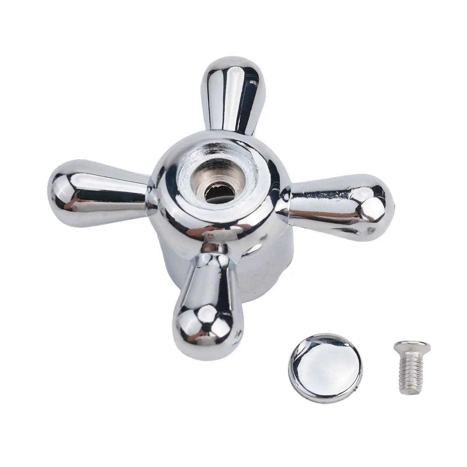 BNGDFDGH New Practical Faucet Knob Quick-Open Replacement Alloy Bathroom Accessories T for Kitchen Tap Triangular Valve