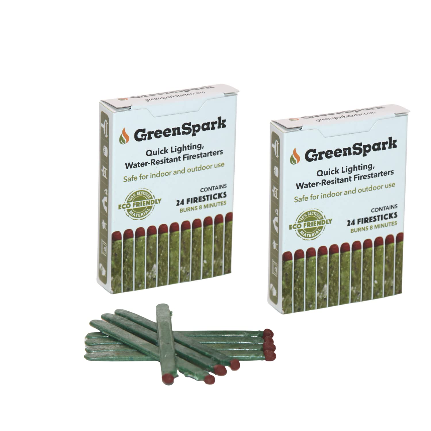 Buy GreenSpark Firesticks Fire Starters for Fire Pit, Campfire