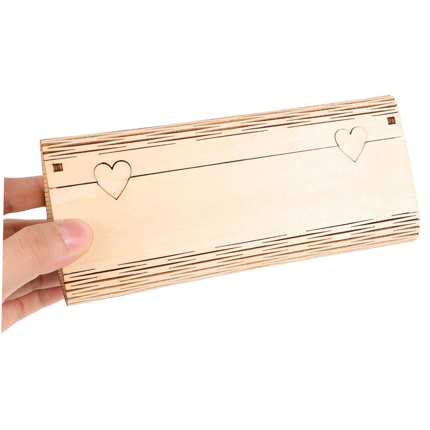 Veemoon Holzfutterbrillenschachtel Brillenetui Augenbrille Gehäuse Gläser Aufbewahrungsboxen Sonnenbrillen-Organizer Spitze Glaskasten Brille Fall Etui für Brillen hölzern
