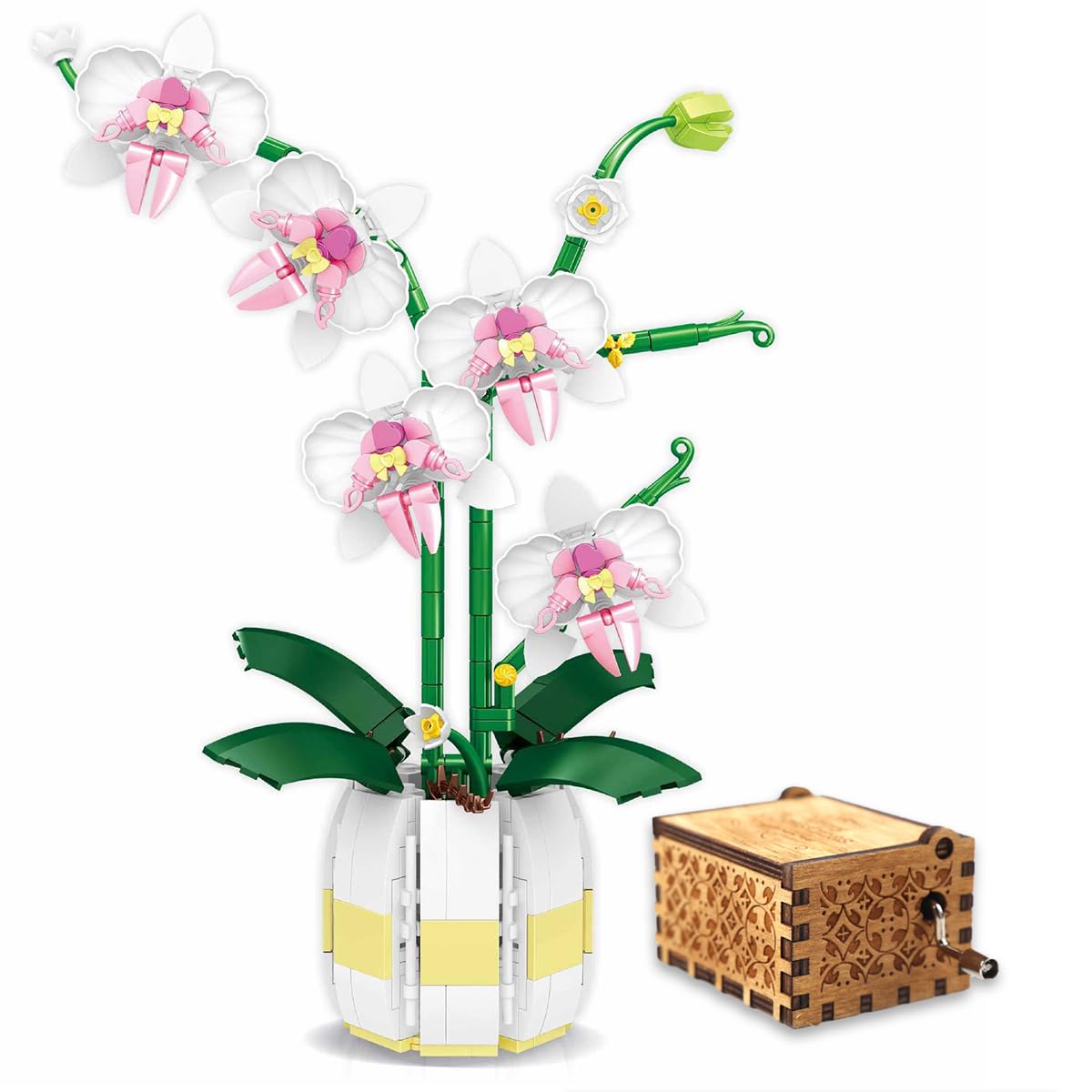 GEVINST Juego De Bloques De Construcción De Caja De Música Para árbol De Navidad