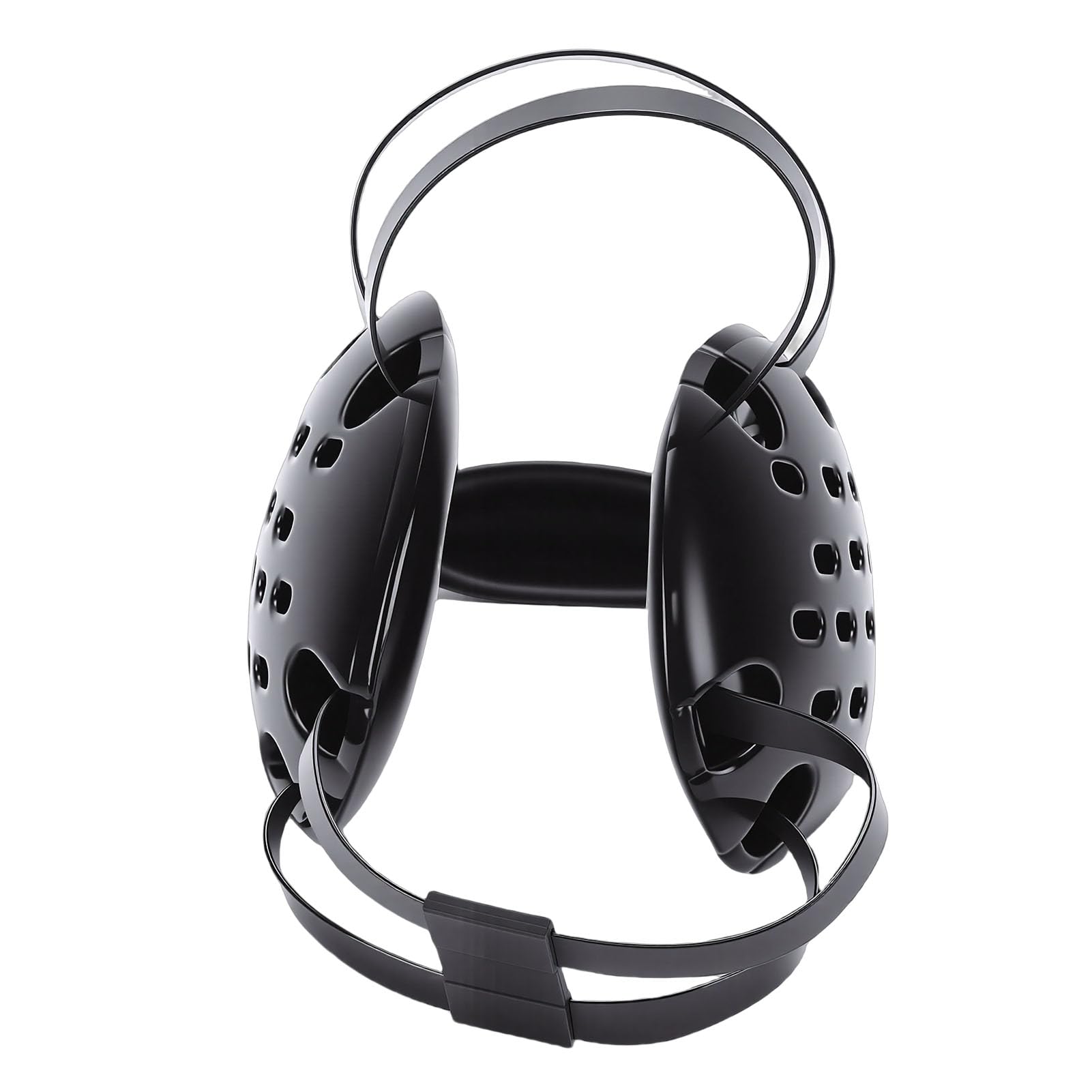Greensen Casque de Lutte, 11 Trouilles Réglable Respirant Protecteur d'oreille avec Coussinet de Menton Doux, pour Hommes Femmes Adultes Noir Jiu Jitsu MMA