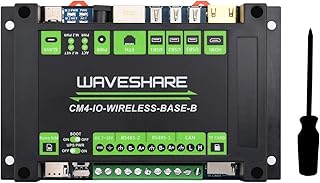 Industrial IoT 5G/4G Wireless Expansion Module for Raspberry Pi Compute Module 4 Lite/eMMC Series, with UPS Module, Onboard M.2 B KEY, Gigabit Ethernet, HDMI, USB, GPIO etc. Multi Interfaces