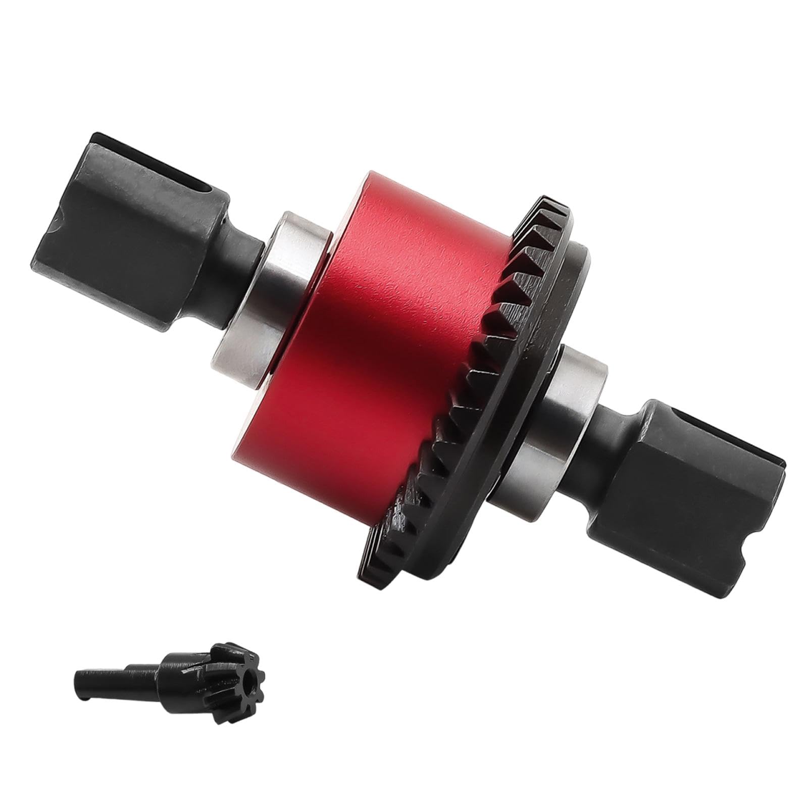 Différentiel de Voiture RC 1/8 35 + 8 Dents à Installer, Pièce de Rechange D'entretien, Accessoire, Résistance à L'usure, Engrenage Différenti, Rouge