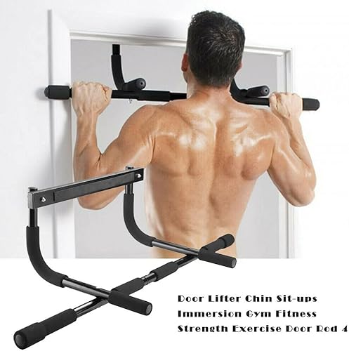 Miniatura 3 de KF Premium Doorway - Barra de dominadas para el hogar, barra de inmersión ajustable para la parte superior del cuerpo, para ejercicios de dominadas,