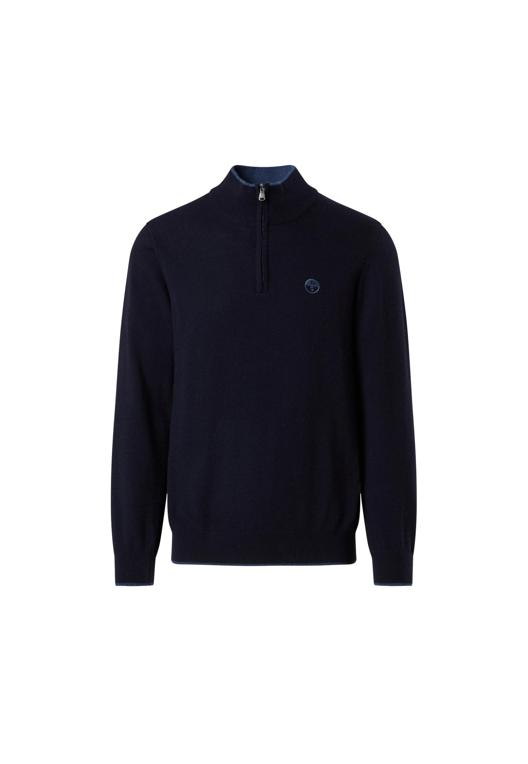 NORTH SAILS Maglione Uomo in Misto Cashmere con Mezza Zip