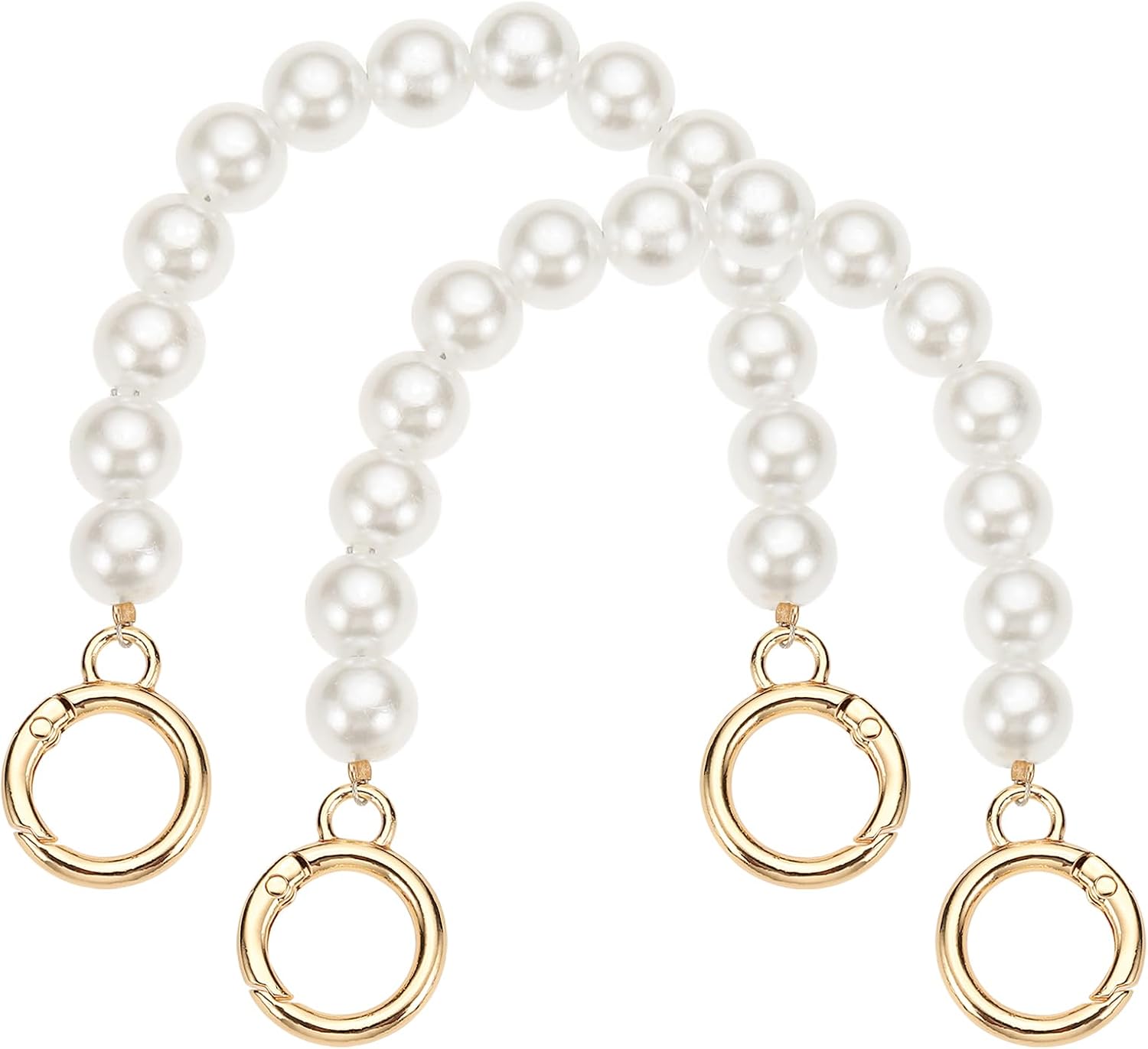 M METERXITY Imitation Pearl Purse Strap, Pearl Beaded Short Purse Chain