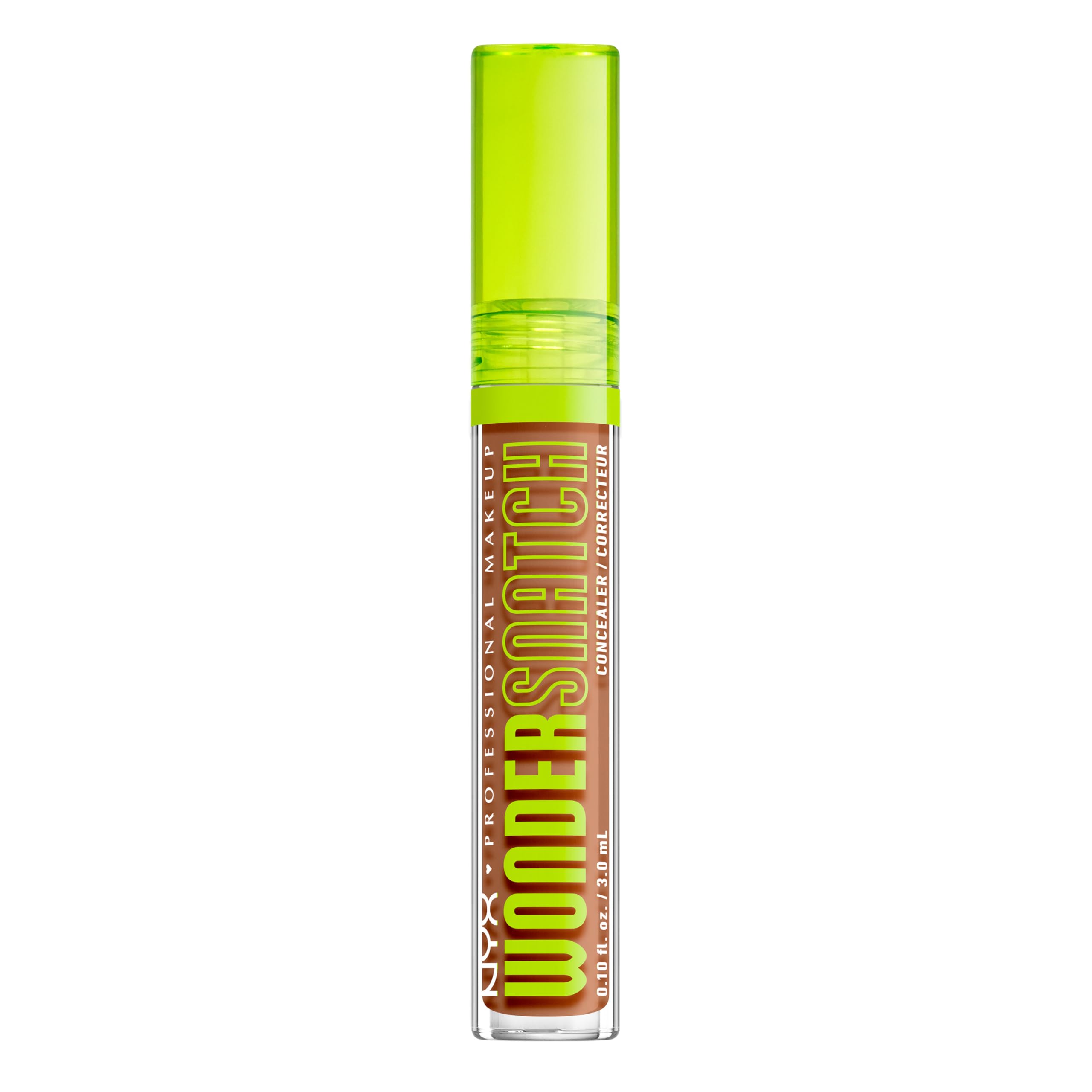 NYX Professional Makeup Wonder Snatch Concealer, Liquid Concealer, Up to 24h Hydration, Waterproof Wear, Nutmeg, 3 ml