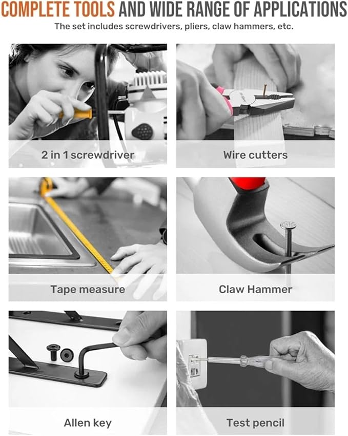 Kit de Herramientas de 24 Piezas para Hogar, Oficina y Garage con Estuche miniatura 5