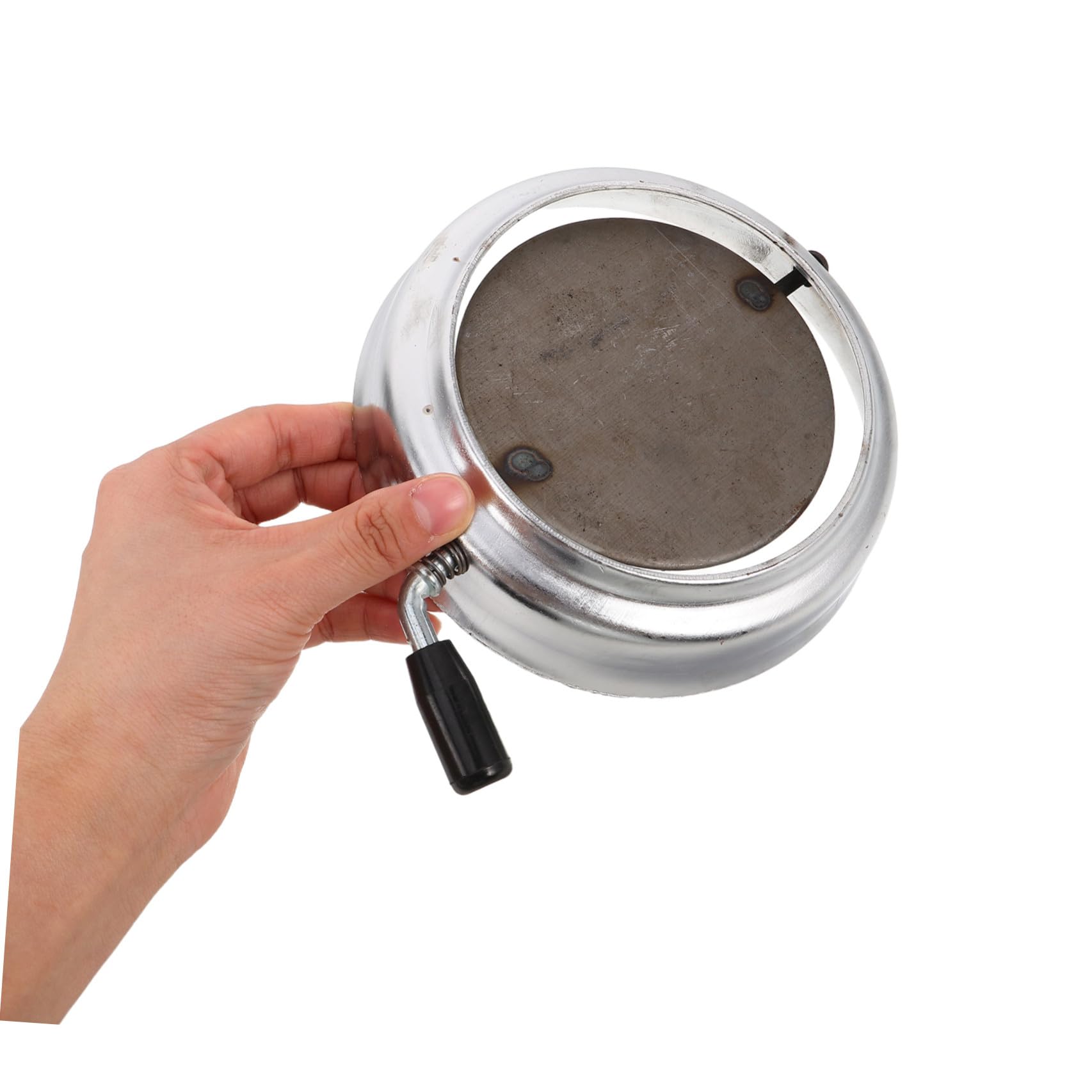 ULTECHNOVO Piastra in Ferro Multifunzione per Copertura Canna Fumaria, Regolatore di Tiraggio per Stufa a Legna e Carbone, Resistente Alte Temperature, Diametro 15cm, per Riscaldamento