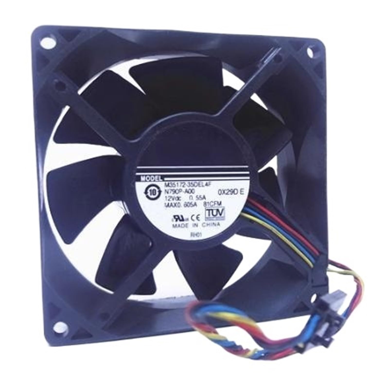 WEUSANXPL M35172-35DEL4F Cooling Fan 9032 DC12V 0.55A 9CM 4Pin