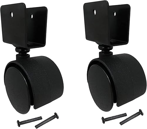 Miniatura 6 de Shepherd Hardware 9401 rueda para silla de oficina de 1-58 pulgadas, individual, con base cuadrada de 1-12 pulgadas Capacidad de carga de 40 libras,