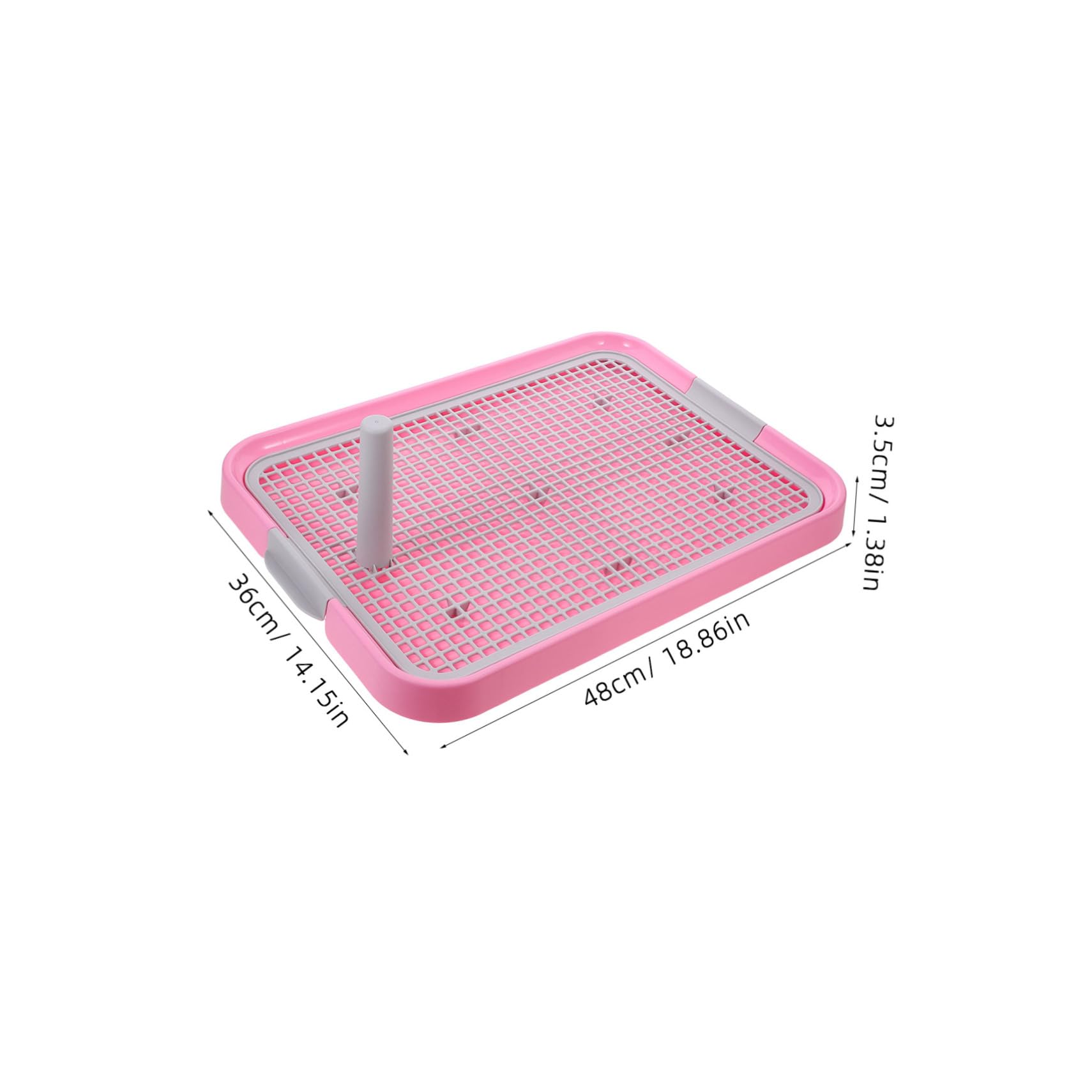 Housoutil Welpentoilette vom Typ Gitter aus Kunststoff, Rosa, für Drinnen