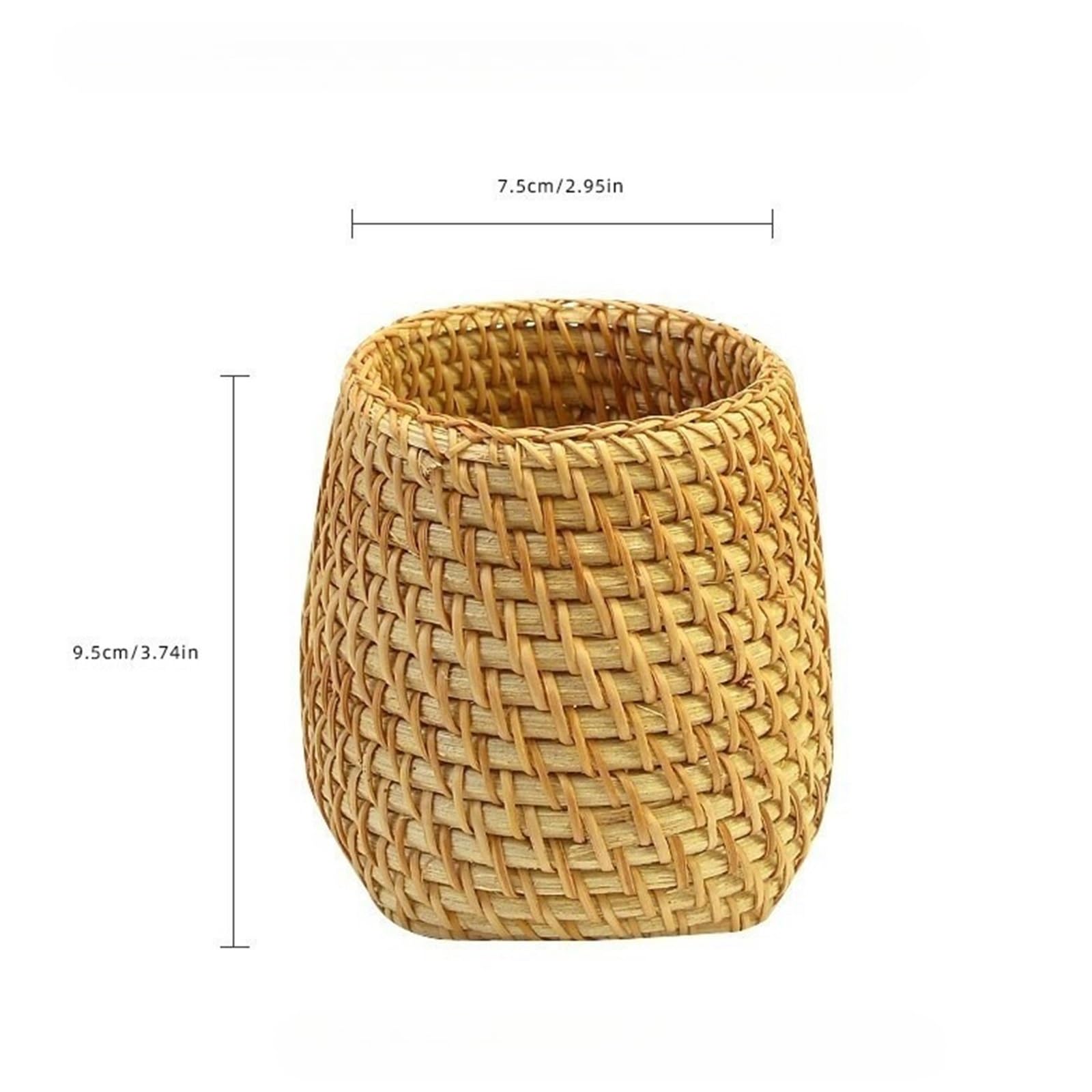 1 set di 3 organizer in rattan for la casa per Matite