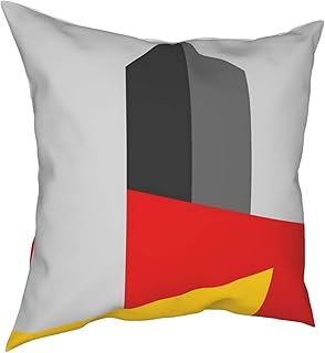 QUEMIN Funda de Almohada Decorativa Cuadrada, cojín, Funda de Almohada, Torre Bauhaus, decoración del hogar para sofá, sofá, Cama, Silla de 18x18 Pulgadas