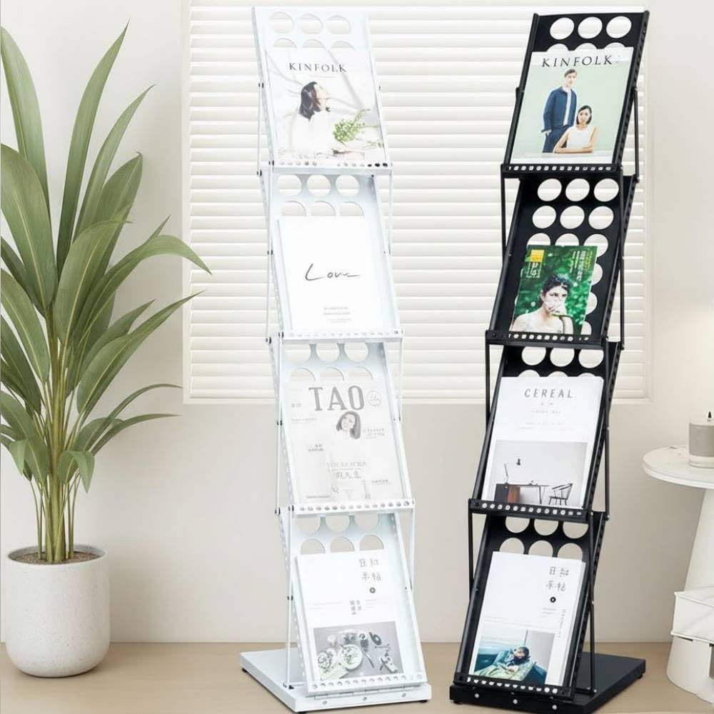 Amazon.co.jp: iimono117 マガジンラック 4段 マガジンスタンド