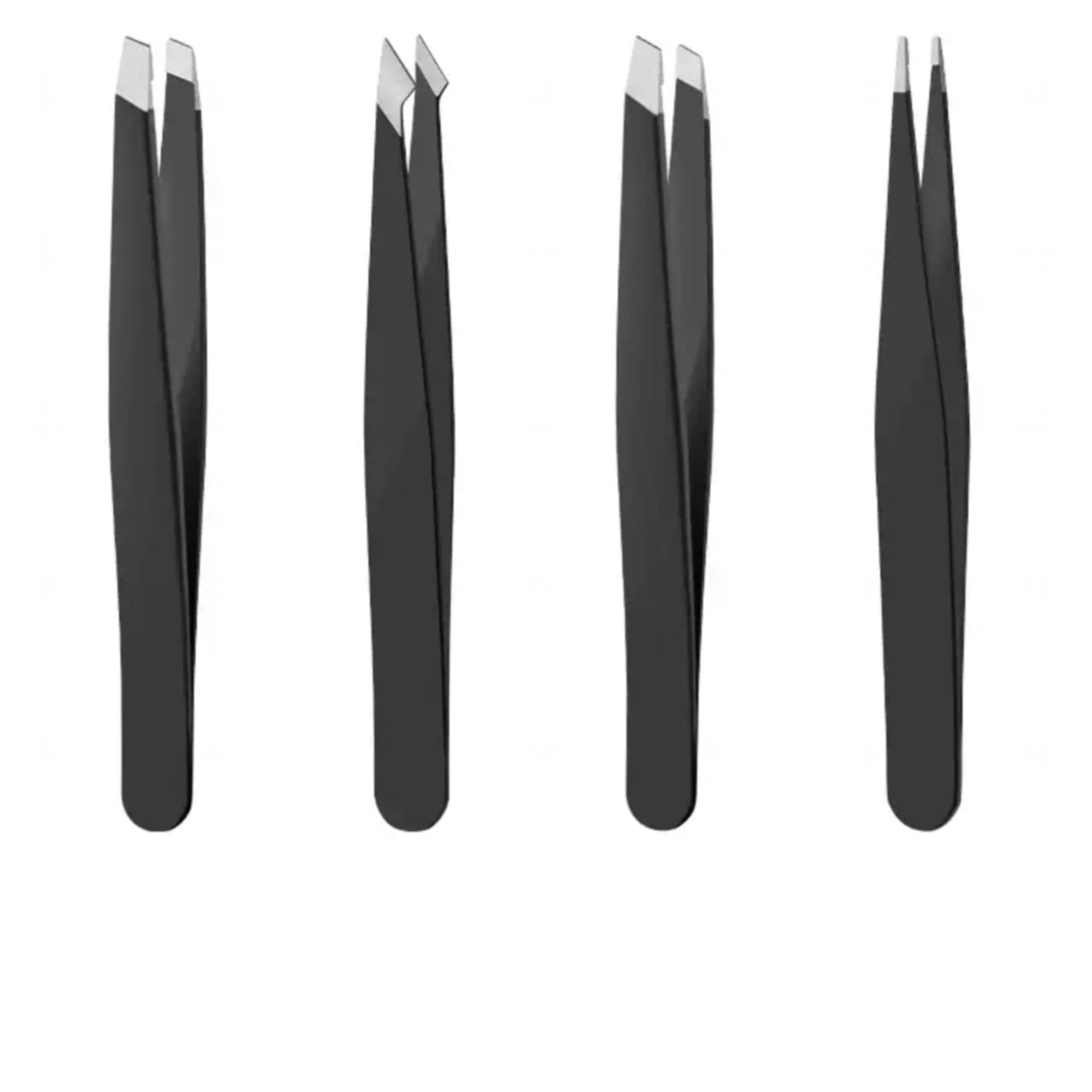 Tweezers Set - Eyebrow Tweezers, Slanted/Precision Tweezer for Facial Hair, Chin Hair & Ingrown Hair Removal, for Women & Men (TWZ04)