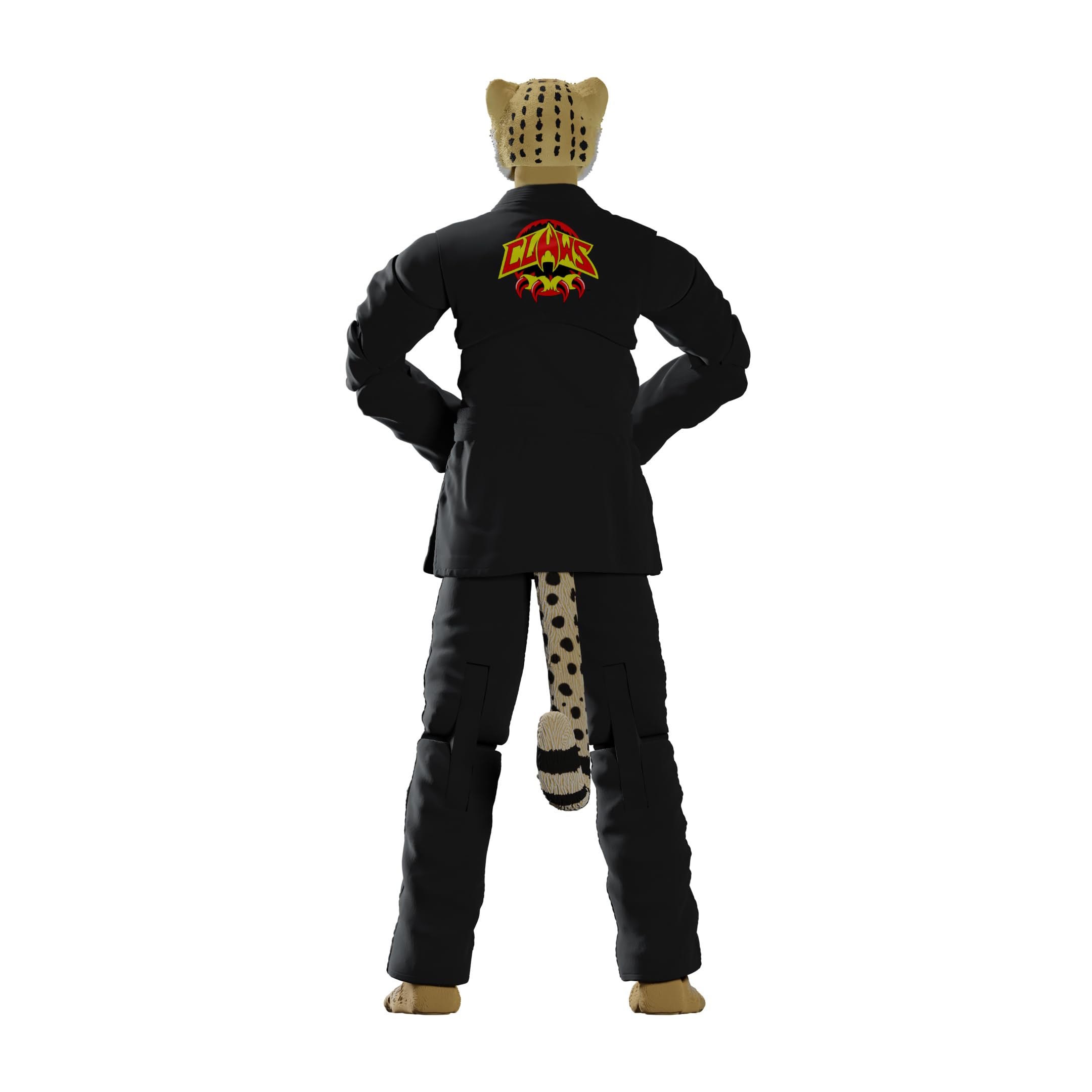 Icon Heroes Zoo Jitsu Fighters : Chico le guépard (White Gi) Figurine d'action de 15,2 cm