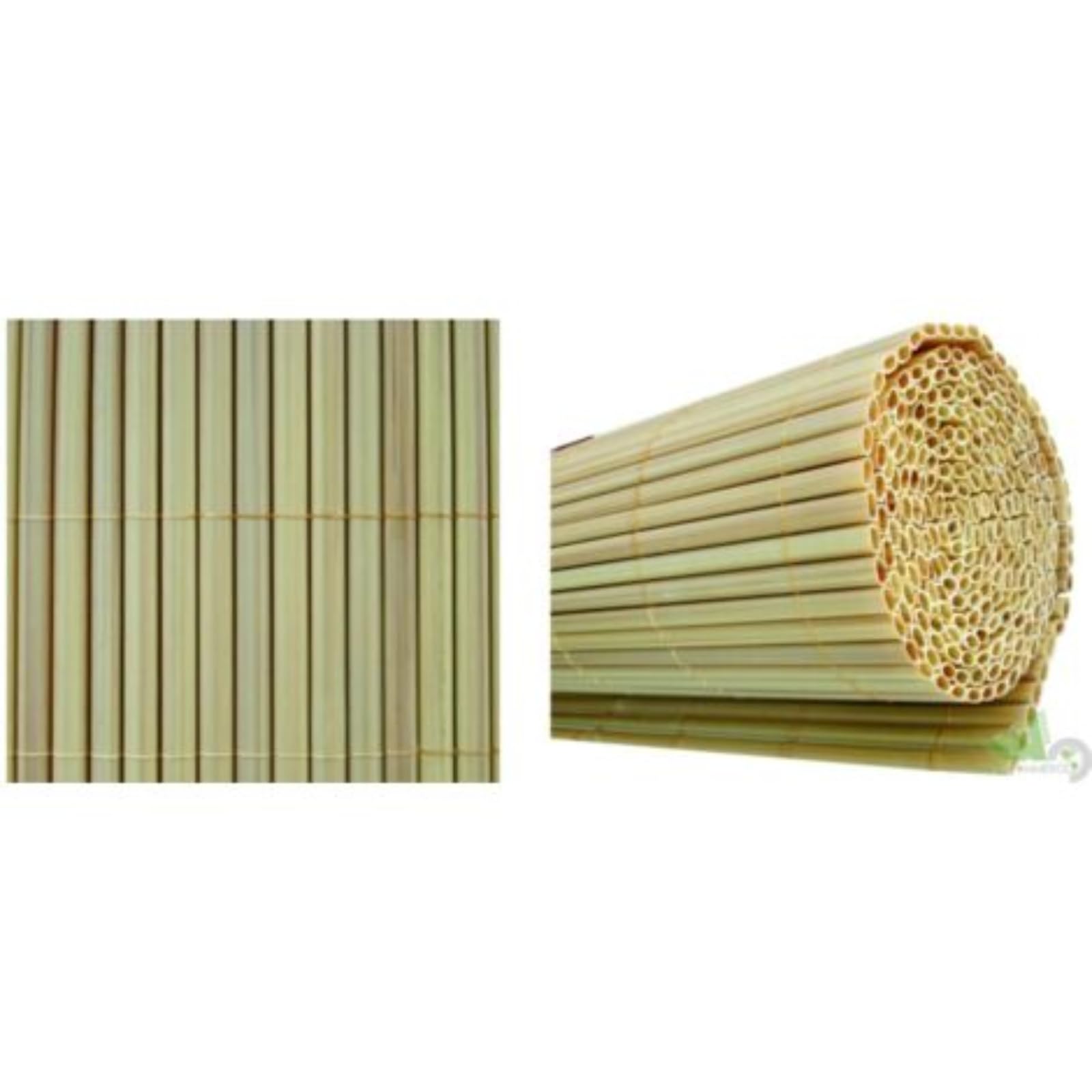 Arella PVC Effetto Bamboo Frangivista per Recinzione, Canniccio con Cordino Nylon, Schermo Privacy Paravista Resistente, per Giardino Balcone Terrazzo Esterno (Giallo, 2x3 mt)
