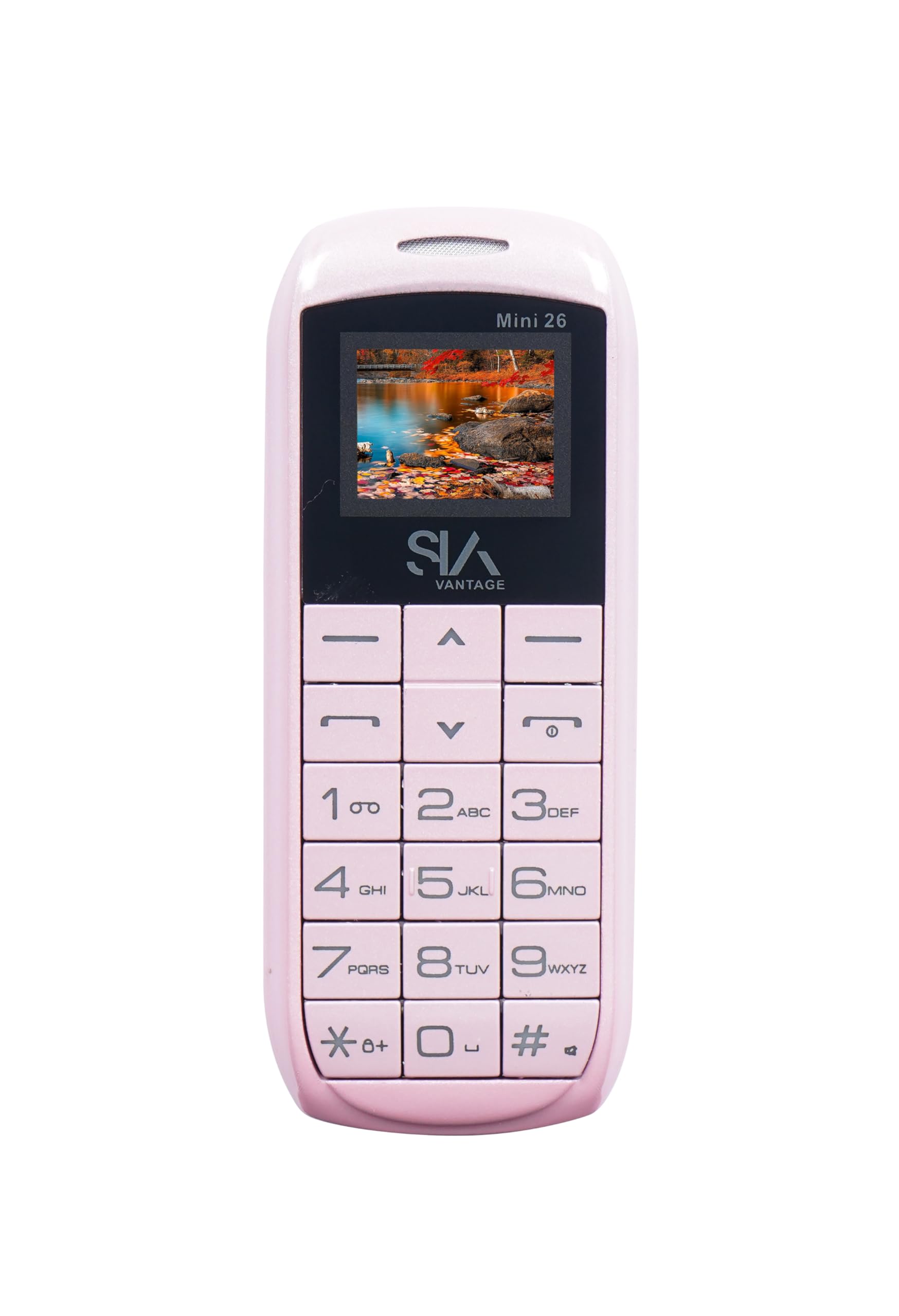 latest pro mini 26 finger size dual sim |keypad mobile| with 0.66" display| bt dialer | finger phone| voice changer | auto call recording |bigbattery |fm | feature phone | pink