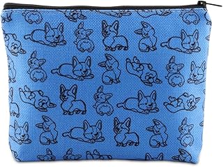 Corgi Gift Bag Lover Corgi Gift Corgi Makeup Bag Corgi Mom Cosmetic Bag Pocket Zipper Corgi Owner Gift Dog Mama Gift (Corgi ca)