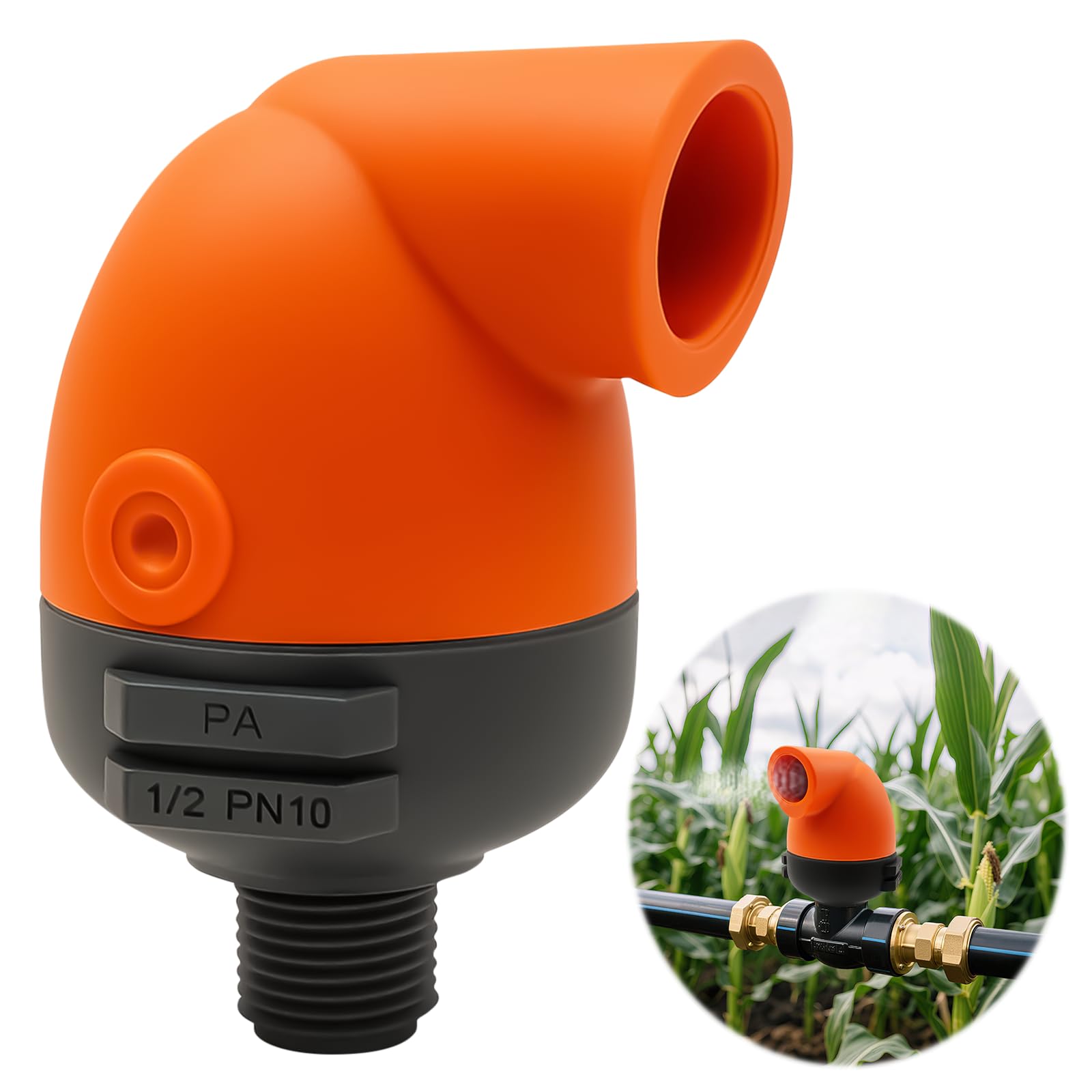 Photo 1 of 1/2 Inch Automatic Air Vent Valve | NPT Thread Connection | Continuous Venting for Water Tanks, Agricultural & Industrial Equipment