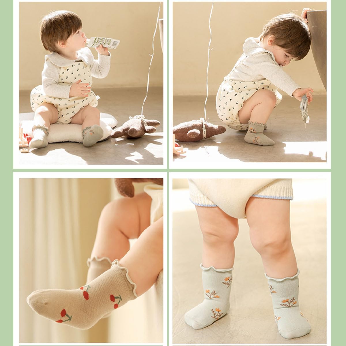 Baby Toddler Girls Ruffle Socks Little Girl Frilly Dress Socks for Newborn Infant Crew Cotton - Image 5