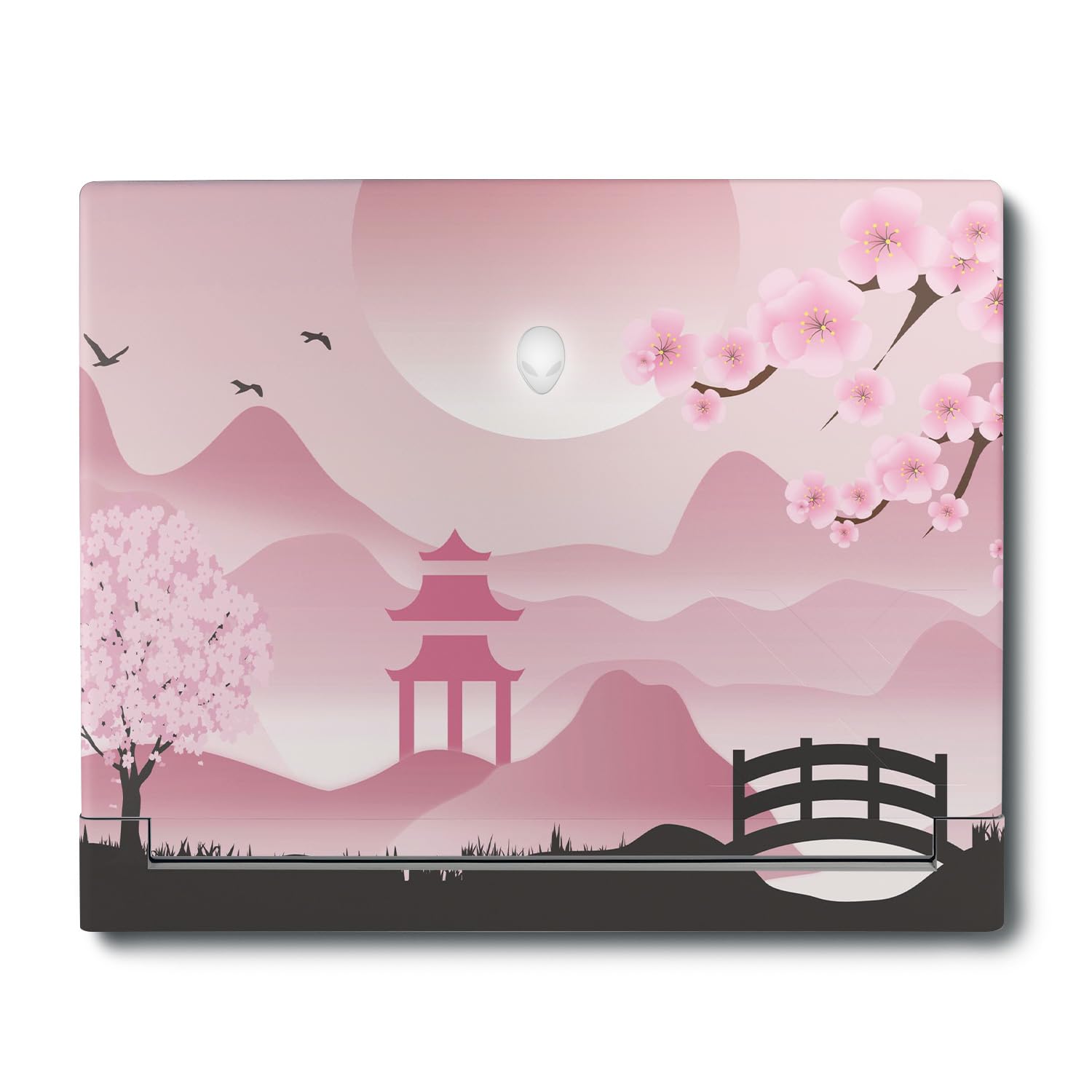 MightySkins Skin Compatible With Alienware X16 R1 (2023) Full Wrap Kit - Cherry Blossom Dream | Protective, Durable, and Unique Vinyl Decal wrap cover | Easy To Apply &amp; Change Styles | Made in the USA