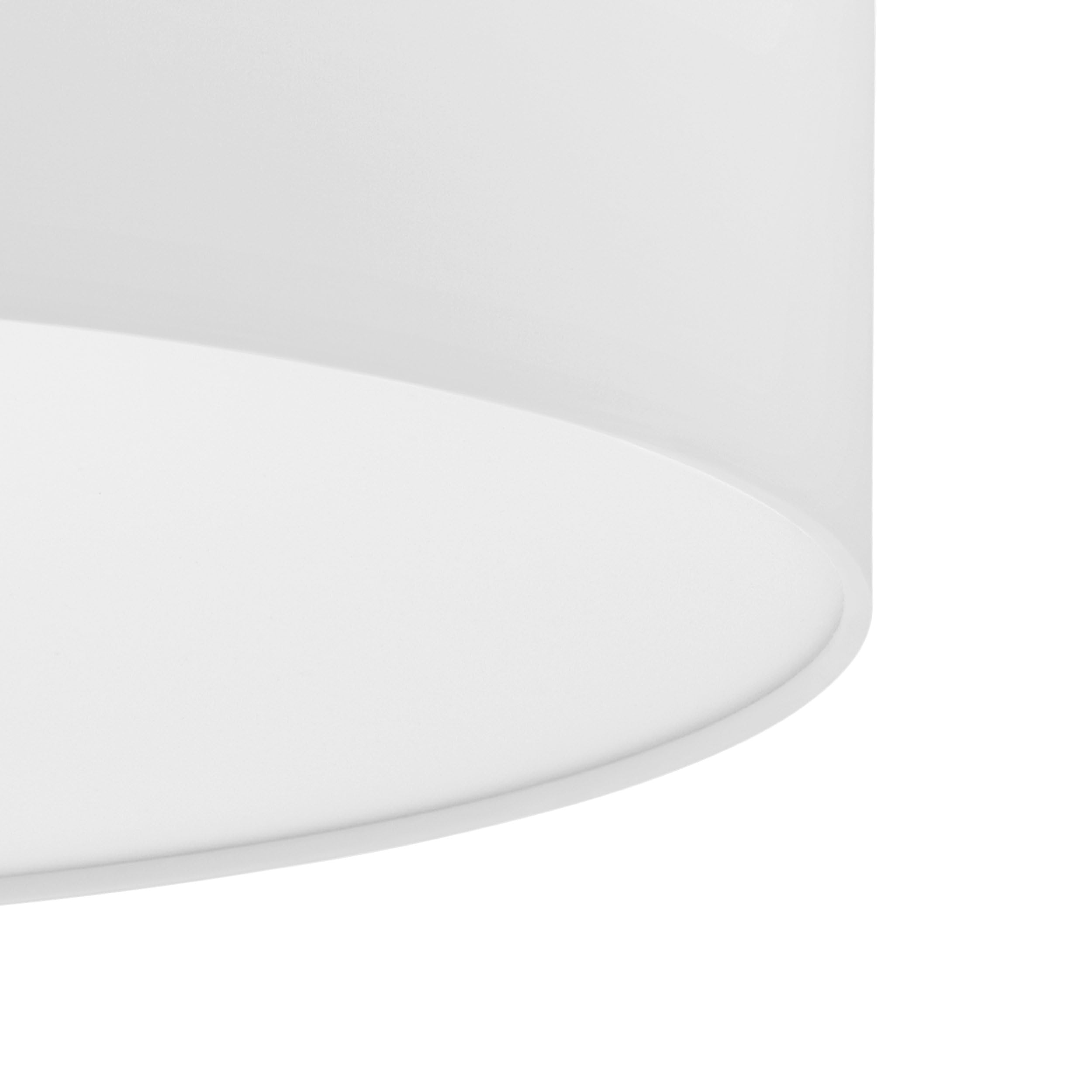 EGLO Deckenlampe Pasteri, 3 flammige Deckenleuchte Modern | Wohnzimmerlampe aus Textil und Kunststoff in Weiß, Flurlampe Decke mit E27 Fassung, Ø 57 cm