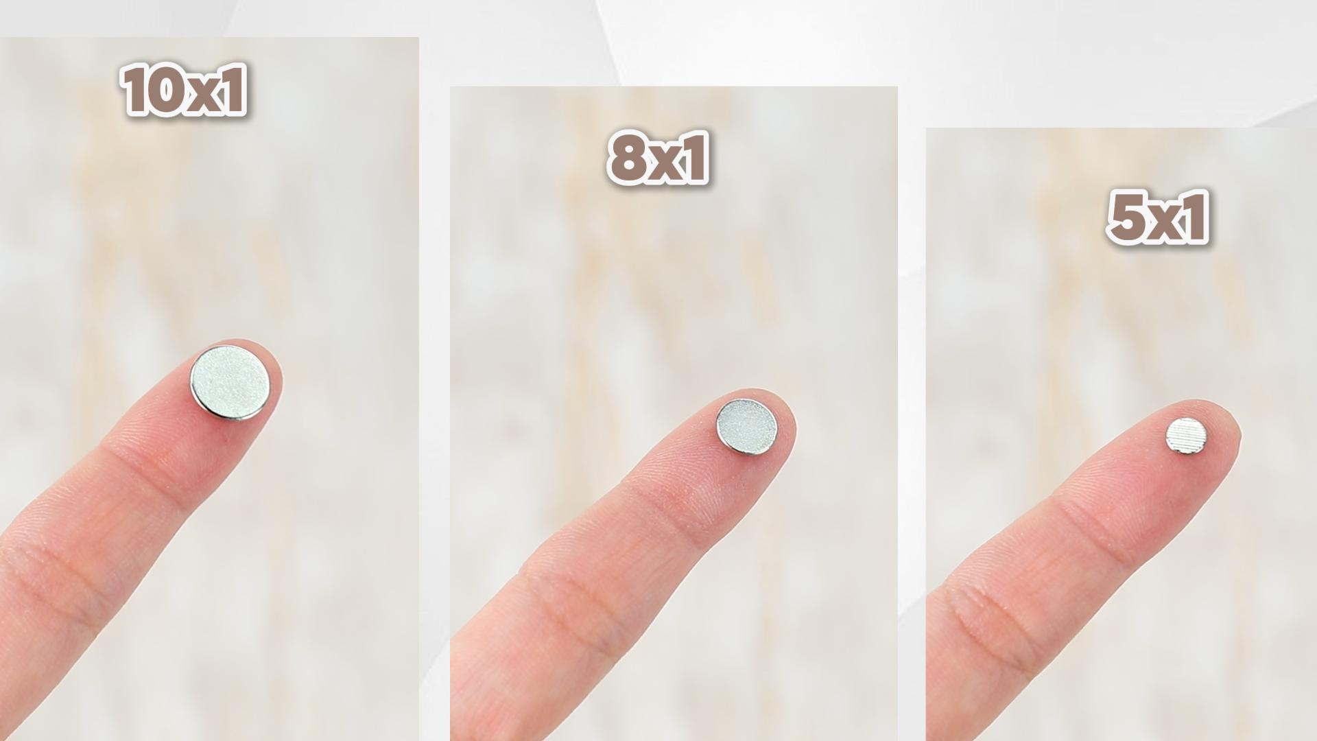 Image of DIYMAG Small Stronge Rare Earth Magnets, 200 Pack, 8x1mm - Neodymium Magnets for Refrigerator, DIY, Crafts, Kitchen & Office