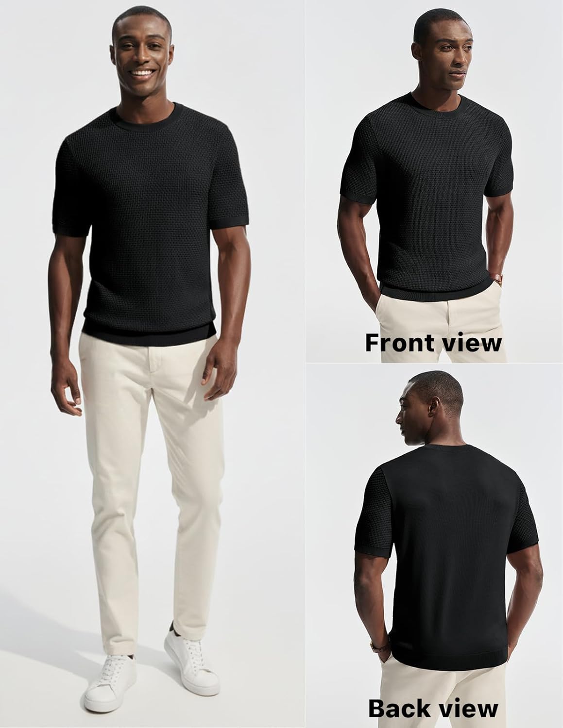 PJ PAUL JONES Men's T-Shirts Casual Short Sleeve Crewneck Knit Tee Shirts - Image 2